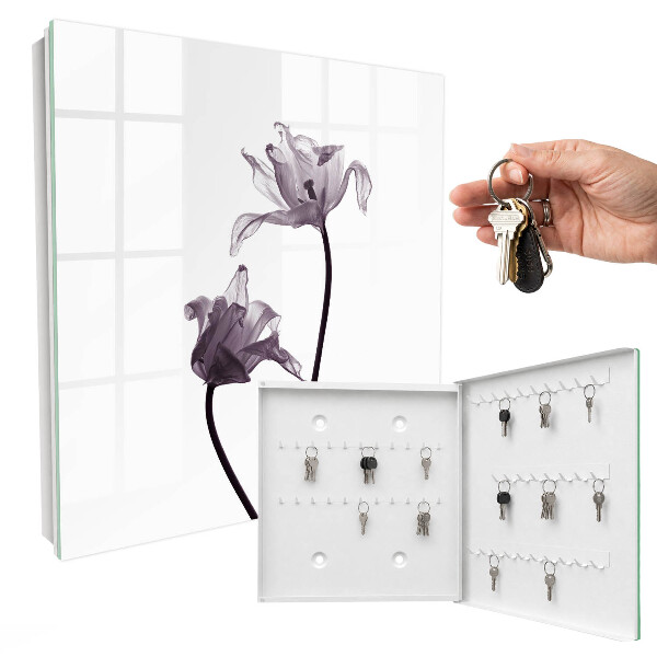 Key storage box Minimalist flowers