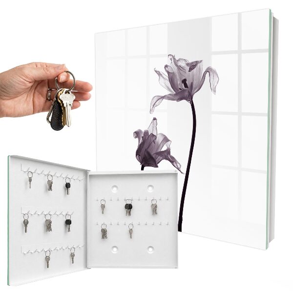 Key storage box Minimalist flowers