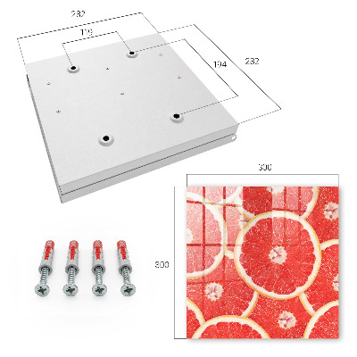 Key box Grapefruit slices