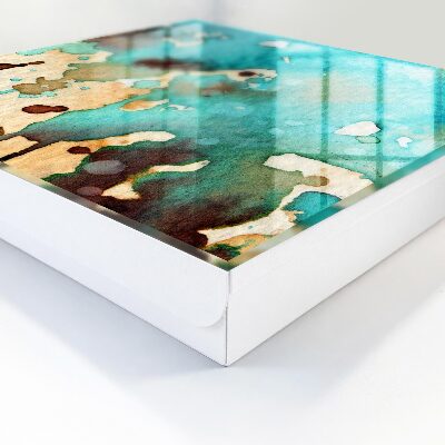 Key storage box Turquoise abstraction