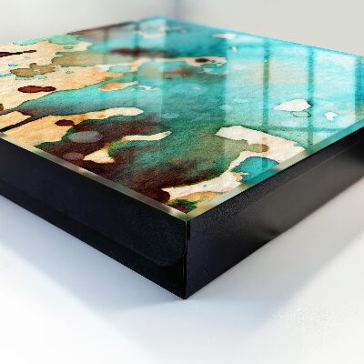 Key storage box Turquoise abstraction