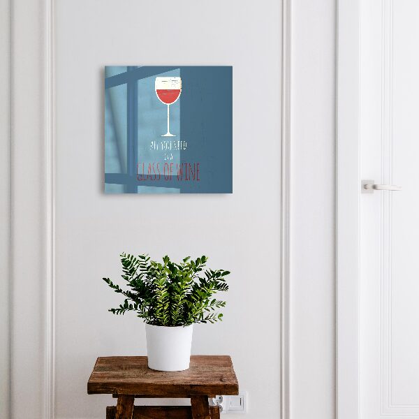 Key cabinet for wall Glass of wine