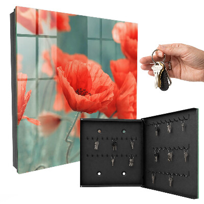 Key box Red poppies