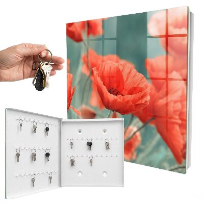 Key box Red poppies
