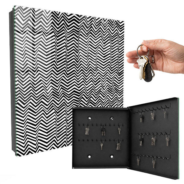 Key cabinet for wall Dynamic zigzags