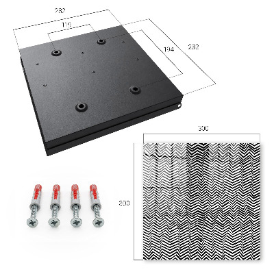Key cabinet for wall Dynamic zigzags
