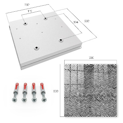 Key cabinet for wall Dynamic zigzags