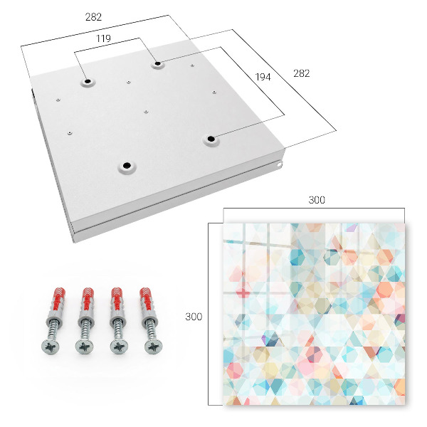 Key storage box Geometric patterns