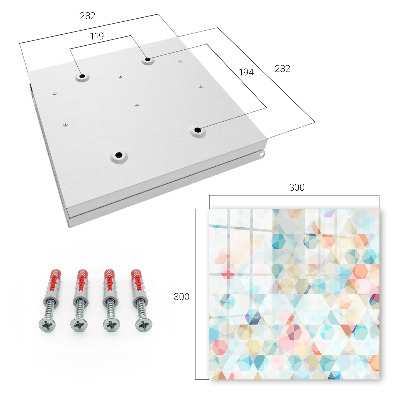 Key storage box Geometric patterns