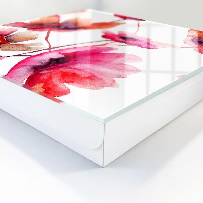 Key storage box Watercolor flowers