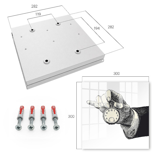 Key cabinet for wall Pocket watch