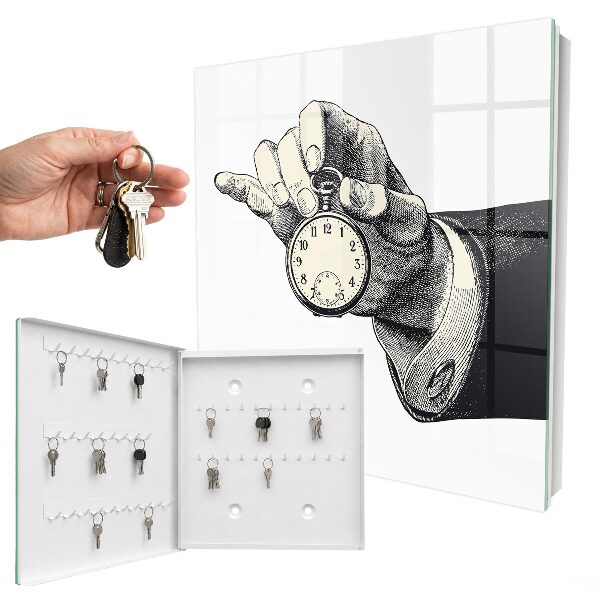 Key cabinet for wall Pocket watch