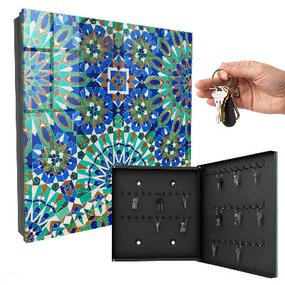 Key storage box Geometric mosaic