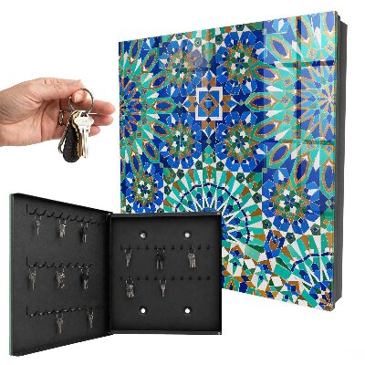 Key storage box Geometric mosaic
