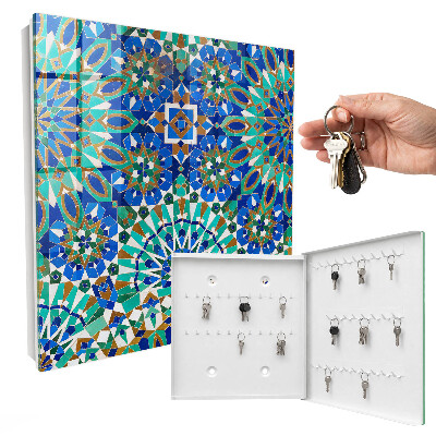 Key storage box Geometric mosaic