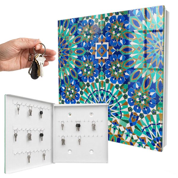 Key storage box Geometric mosaic