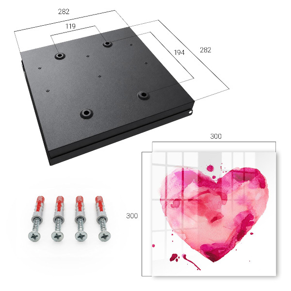 Key cabinet for wall Heart of Love
