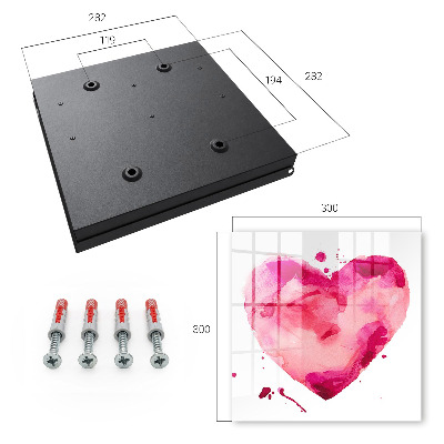 Key cabinet for wall Heart of Love