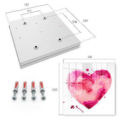 Key cabinet for wall Heart of Love