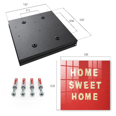 Key cabinet for wall HOME SWEET HOME sign