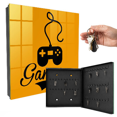 Key storage box Mat and the word PLAYER