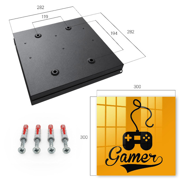 Key storage box Mat and the word PLAYER