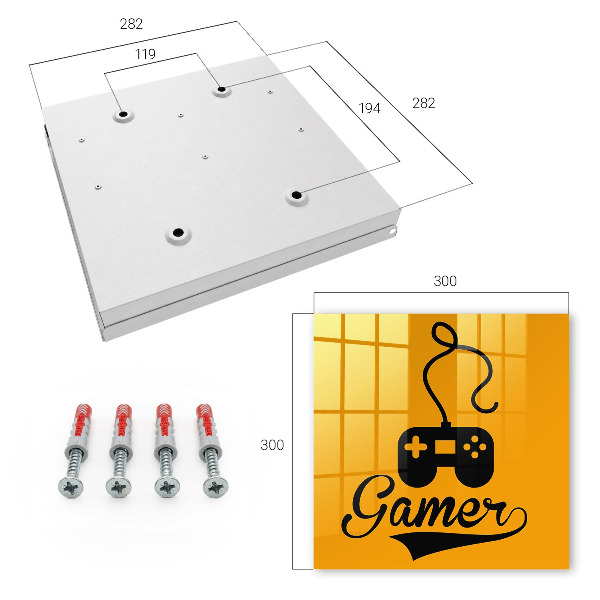 Key storage box Mat and the word PLAYER