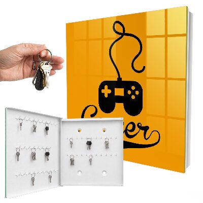 Key storage box Mat and the word PLAYER