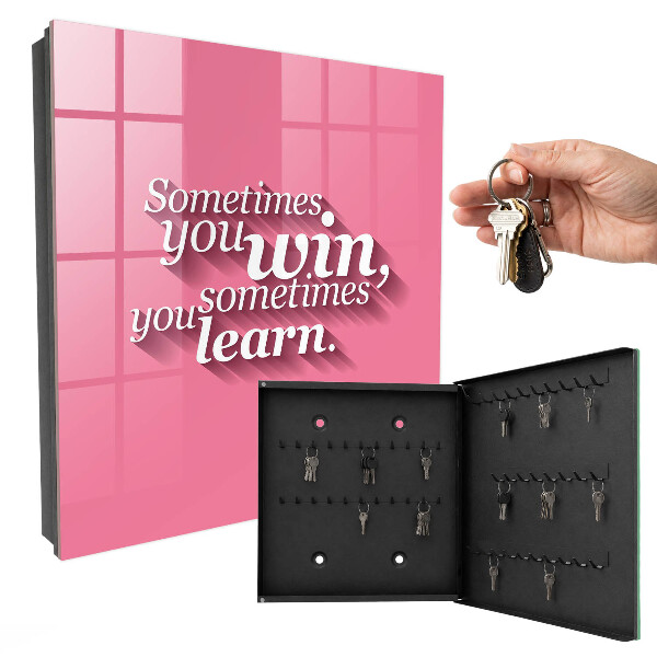 Key cabinet for wall Sometimes you win, sometimes you learn.