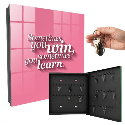 Key cabinet for wall Sometimes you win, sometimes you learn.