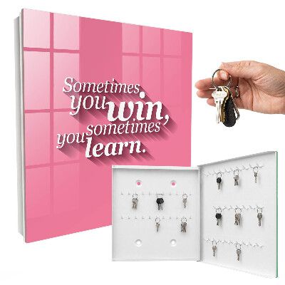 Key cabinet for wall Sometimes you win, sometimes you learn.