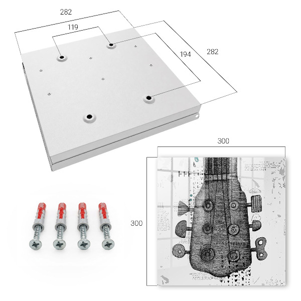 Key box Guitar illustration