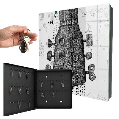 Key box Guitar illustration