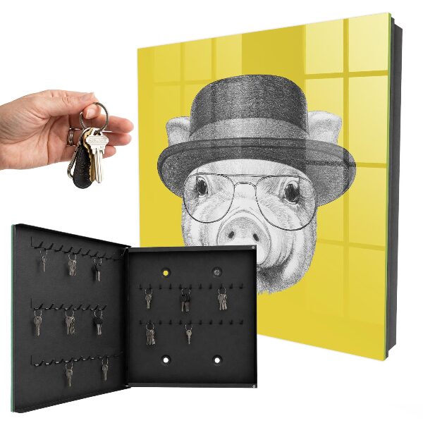 Key box Happy little piggy