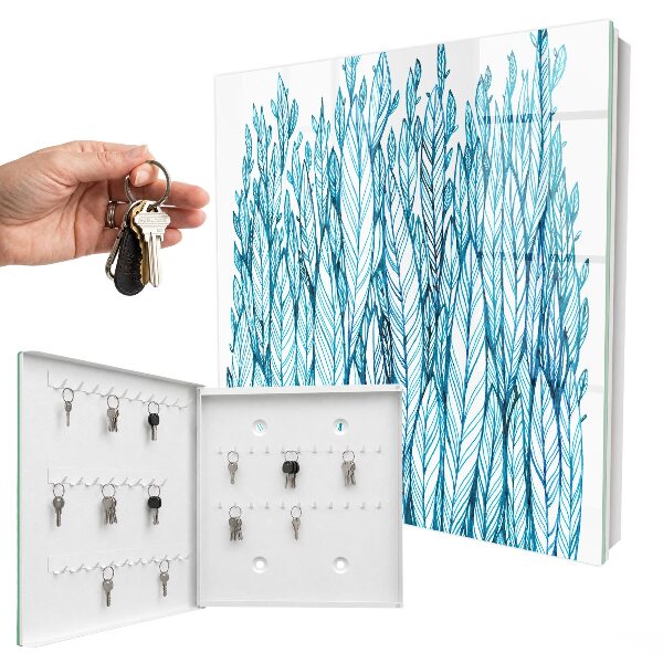Key storage box The elegance of leaves