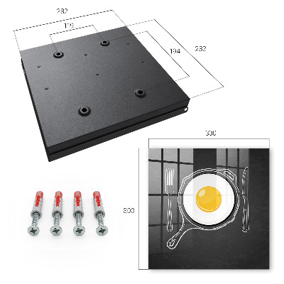 Key cabinet for wall Fried egg