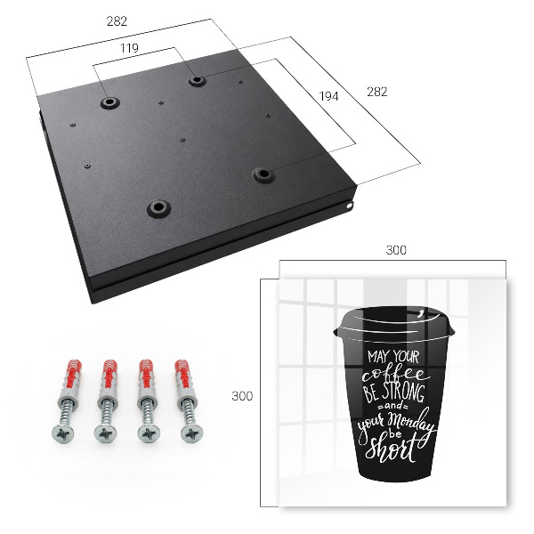 Key storage box Coffee and humor
