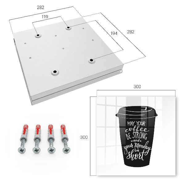Key storage box Coffee and humor