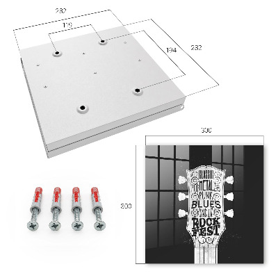 Key cabinet for wall Rock festival