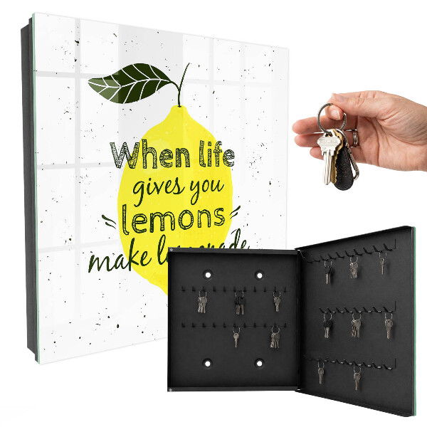 Key storage box Lemon motif