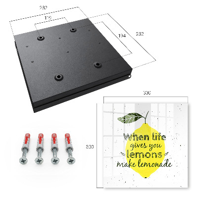 Key storage box Lemon motif
