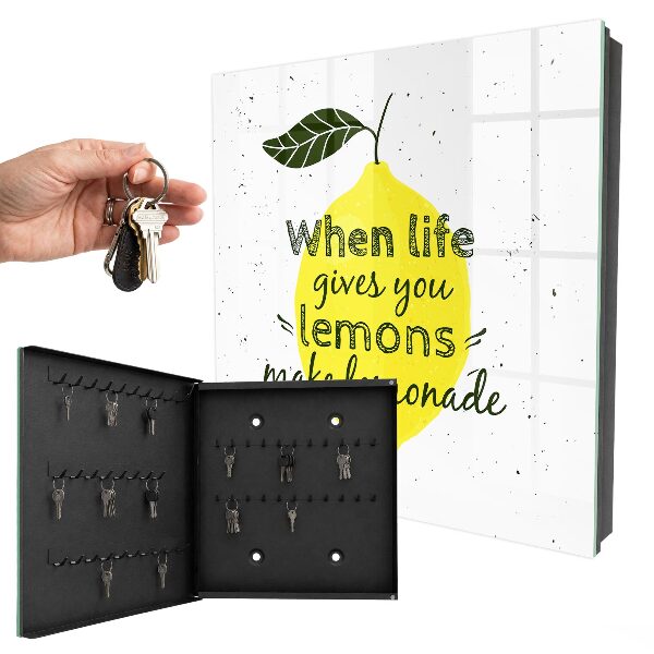 Key storage box Lemon motif