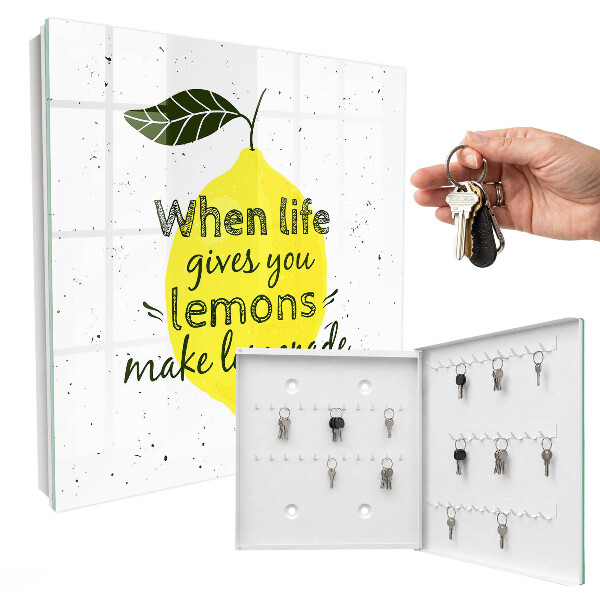 Key storage box Lemon motif