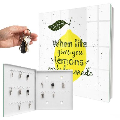 Key storage box Lemon motif