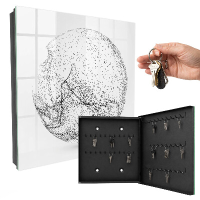 Key cabinet for wall Abstract space