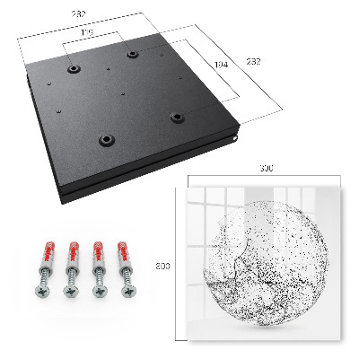 Key cabinet for wall Abstract space