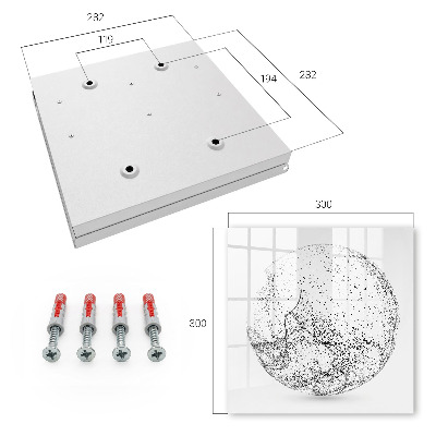 Key cabinet for wall Abstract space