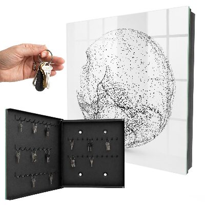 Key cabinet for wall Abstract space