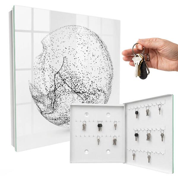 Key cabinet for wall Abstract space
