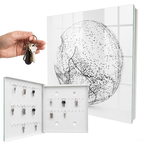 Key cabinet for wall Abstract space